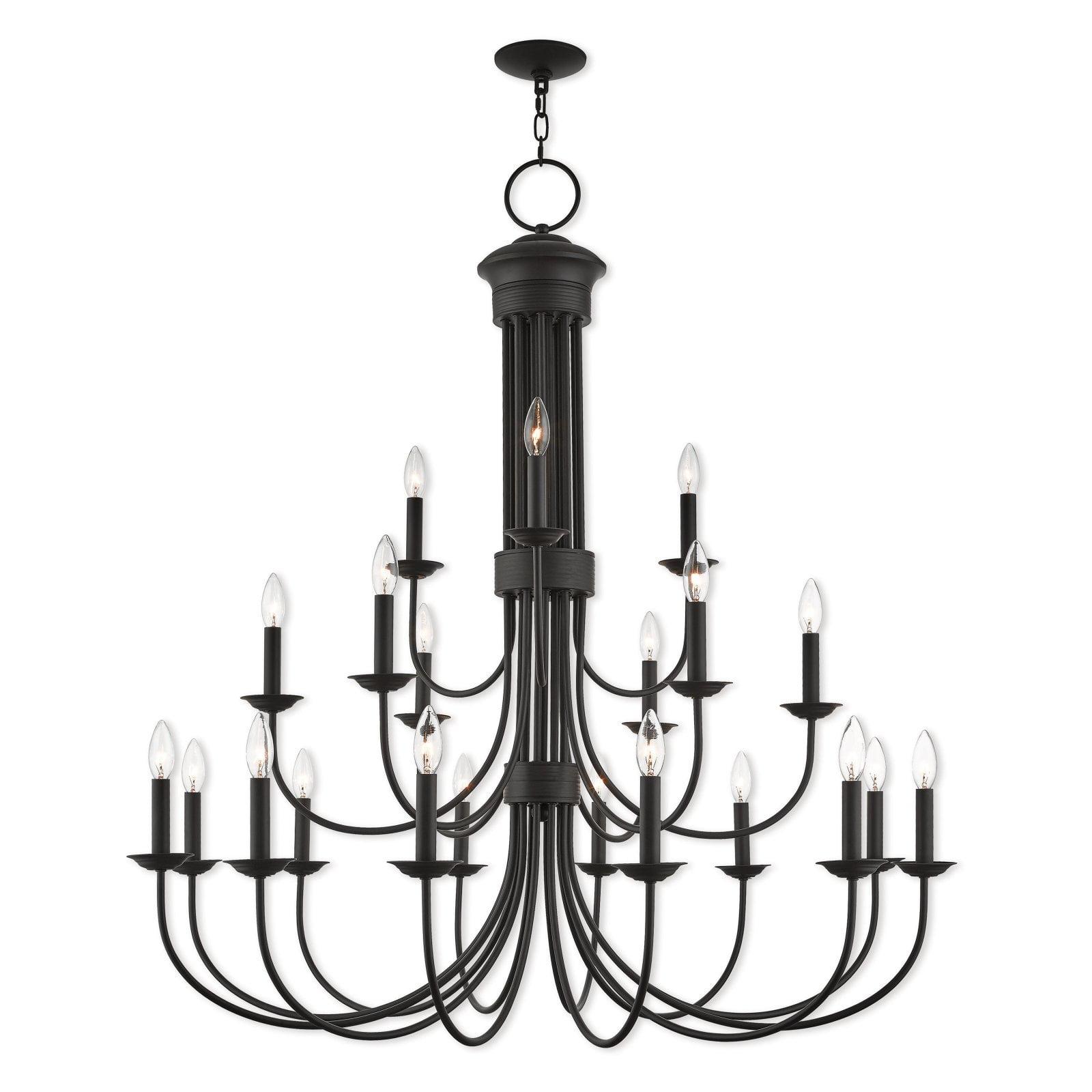 Livex Lighting Estate 21 - Light Chandelier in  Bronze