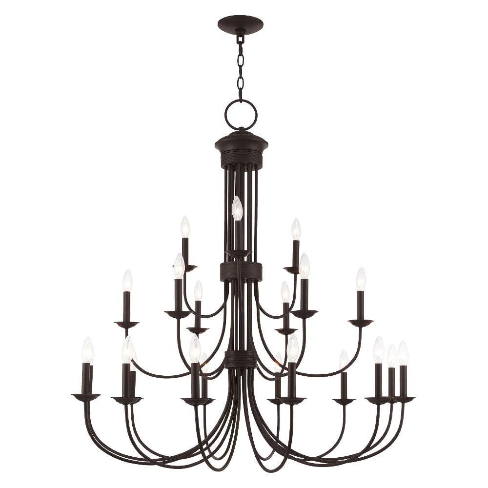 Livex Lighting Estate 21 - Light Chandelier in  Bronze