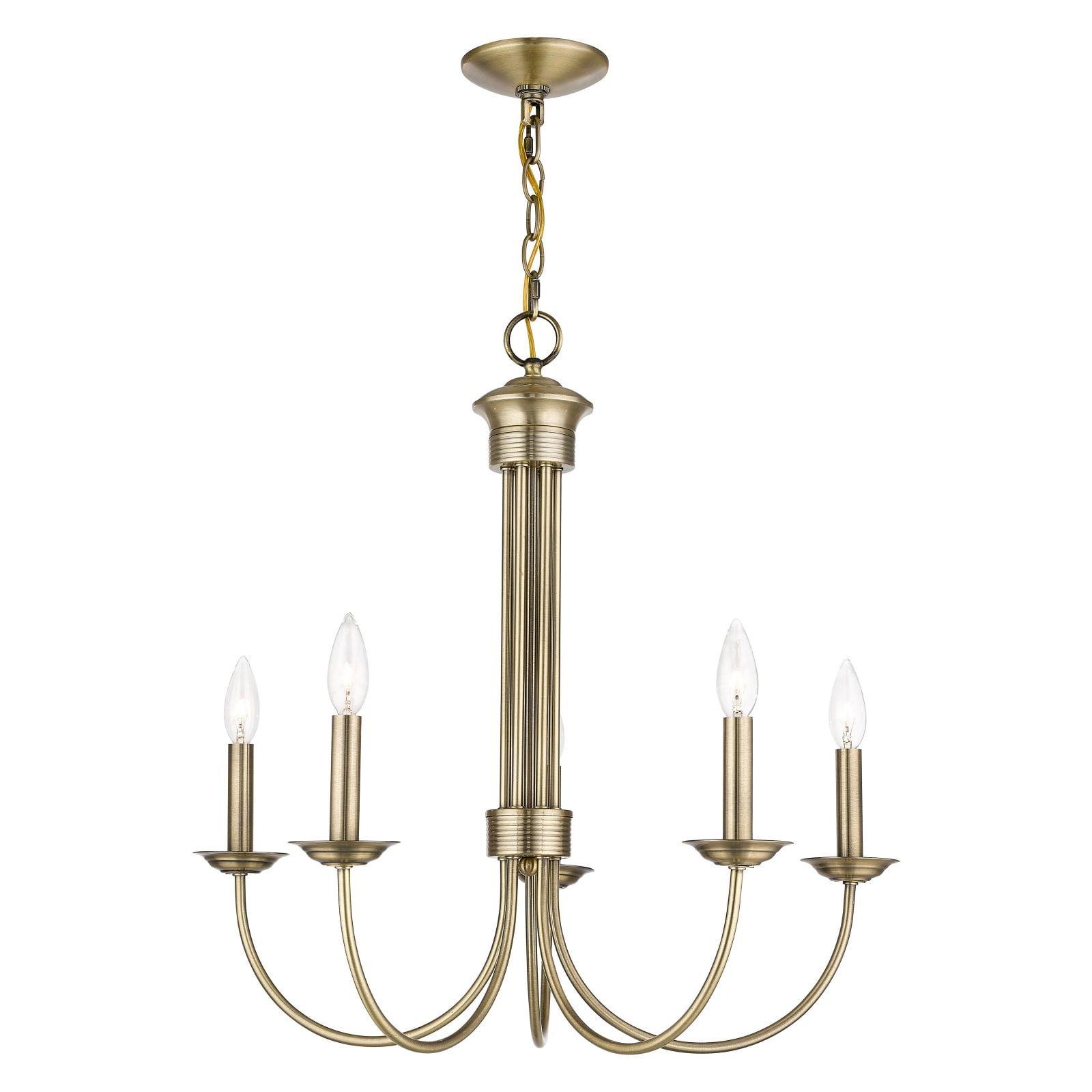 Livex Lighting - Estate - 5 Light Chandelier in Farmhouse Style - 25 Inches wide