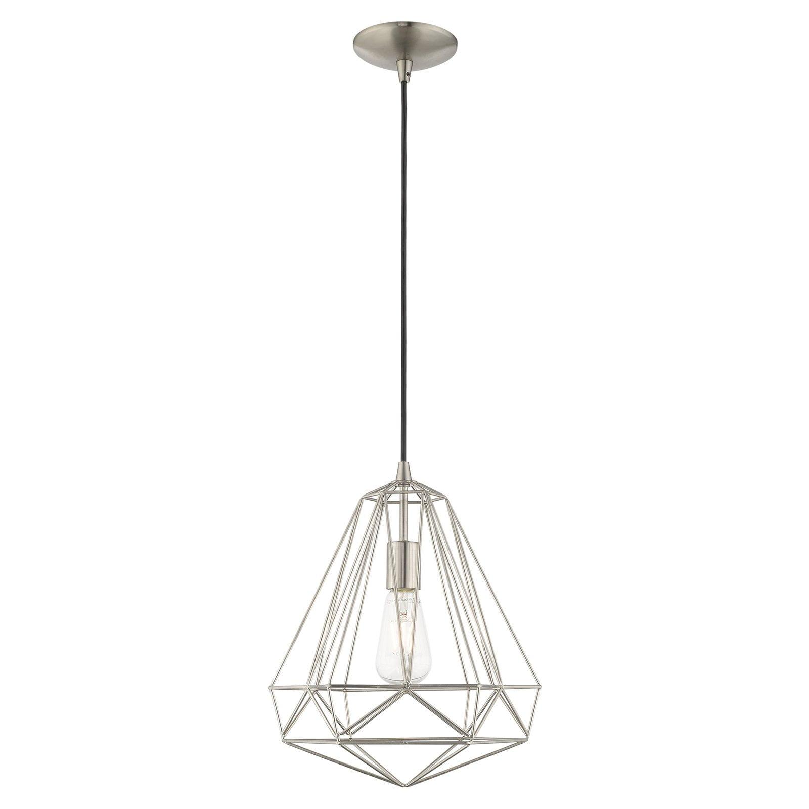 Livex Lighting Knox 1 - Light Pendant ,  Brushed Nickel