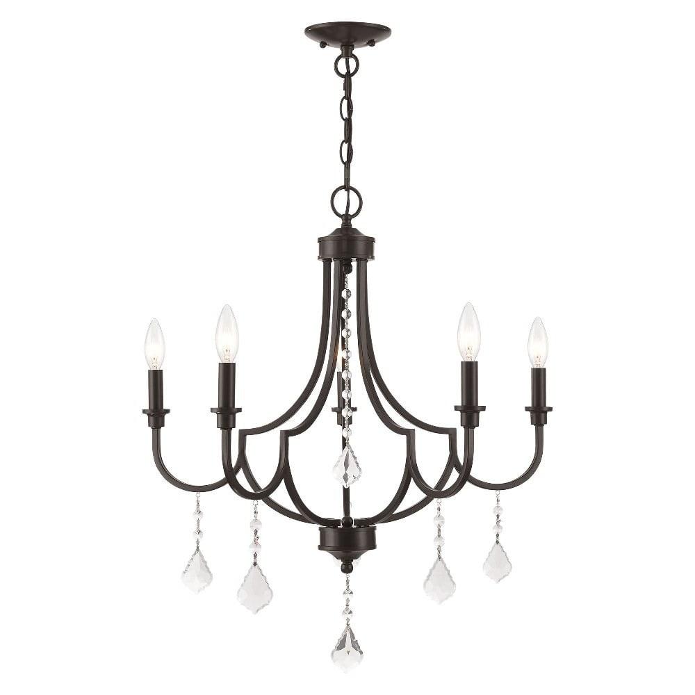 Livex Lighting Glendale 5 - Light Chandelier in  English Bronze