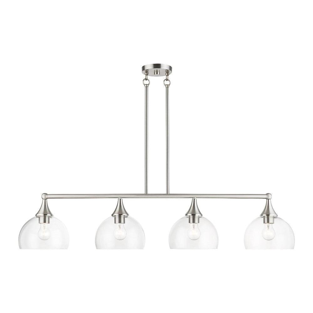 Livex Lighting Glendon 4 - Light Chandelier in  Brushed Nickel