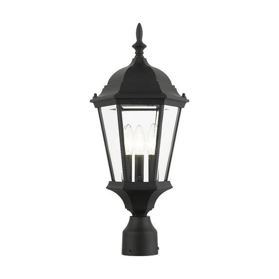 Livex Lighting Hamilton 3 - Light Post Light in  Textured Black