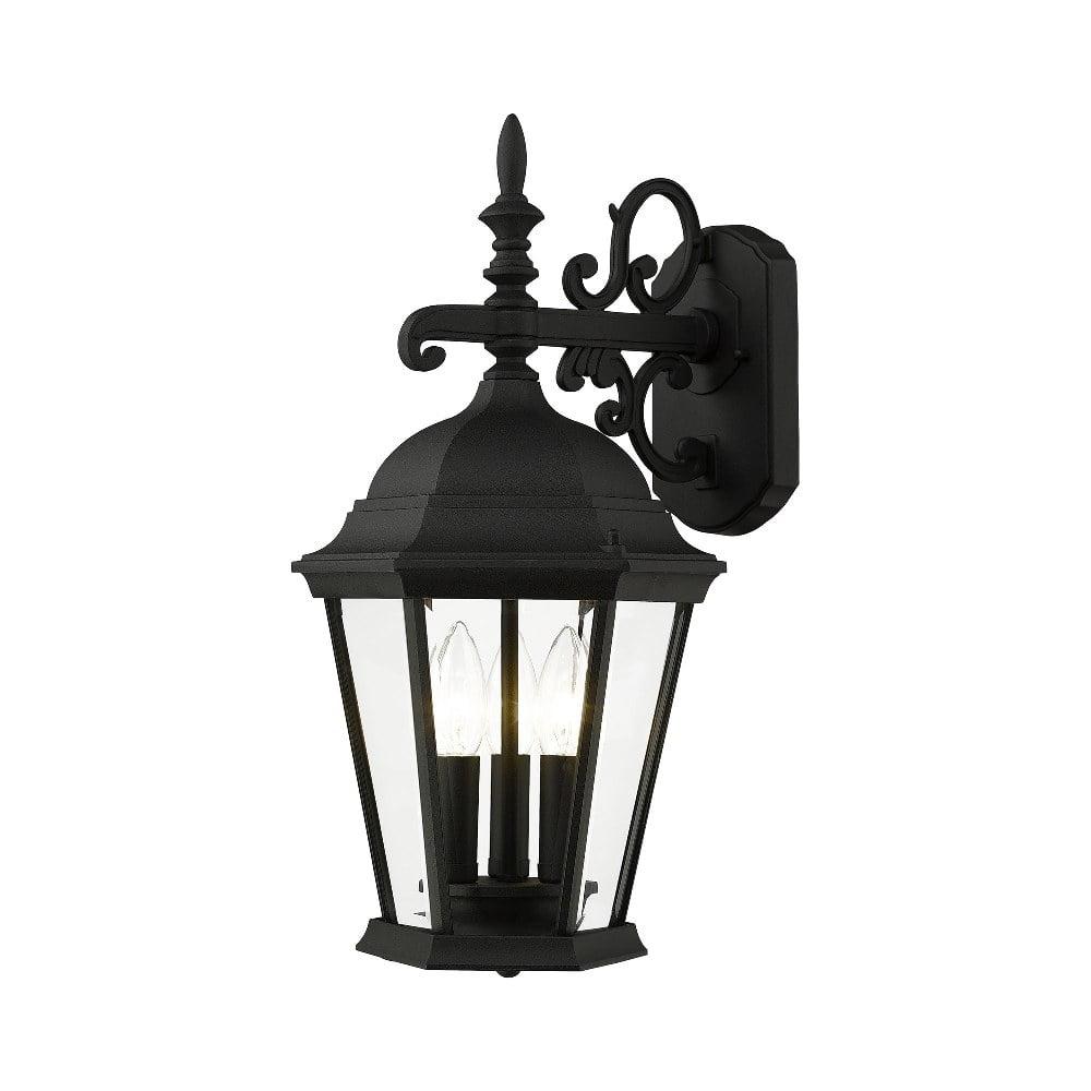 Livex Lighting Hamilton 3 - Light Wall Light in  Textured Black