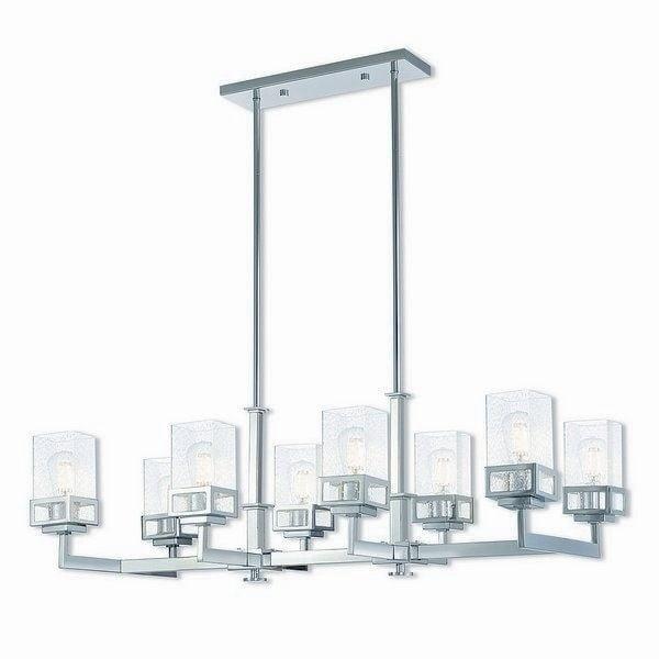 Livex Lighting - Harding - 8 Light Linear Chandelier in Modern Style - 17.75