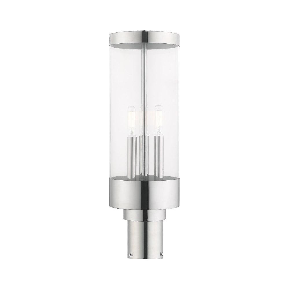 Livex Lighting Hillcrest 3 - Light Post Light in  Polished Chrome