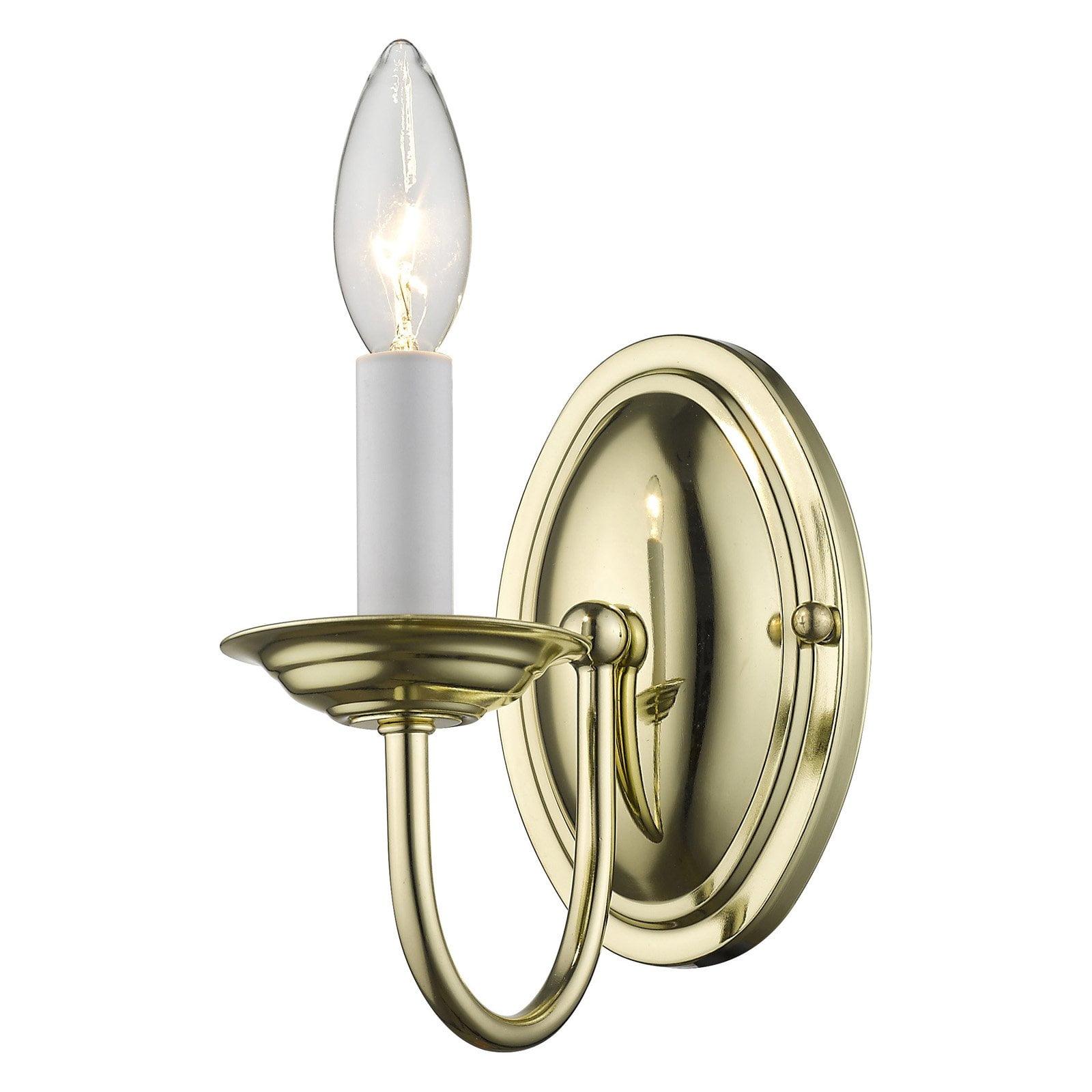 Home Basics Steel Candle Wall Light