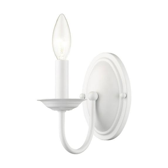 Livex Lighting Home Basics 1 - Light Wall Light in  White