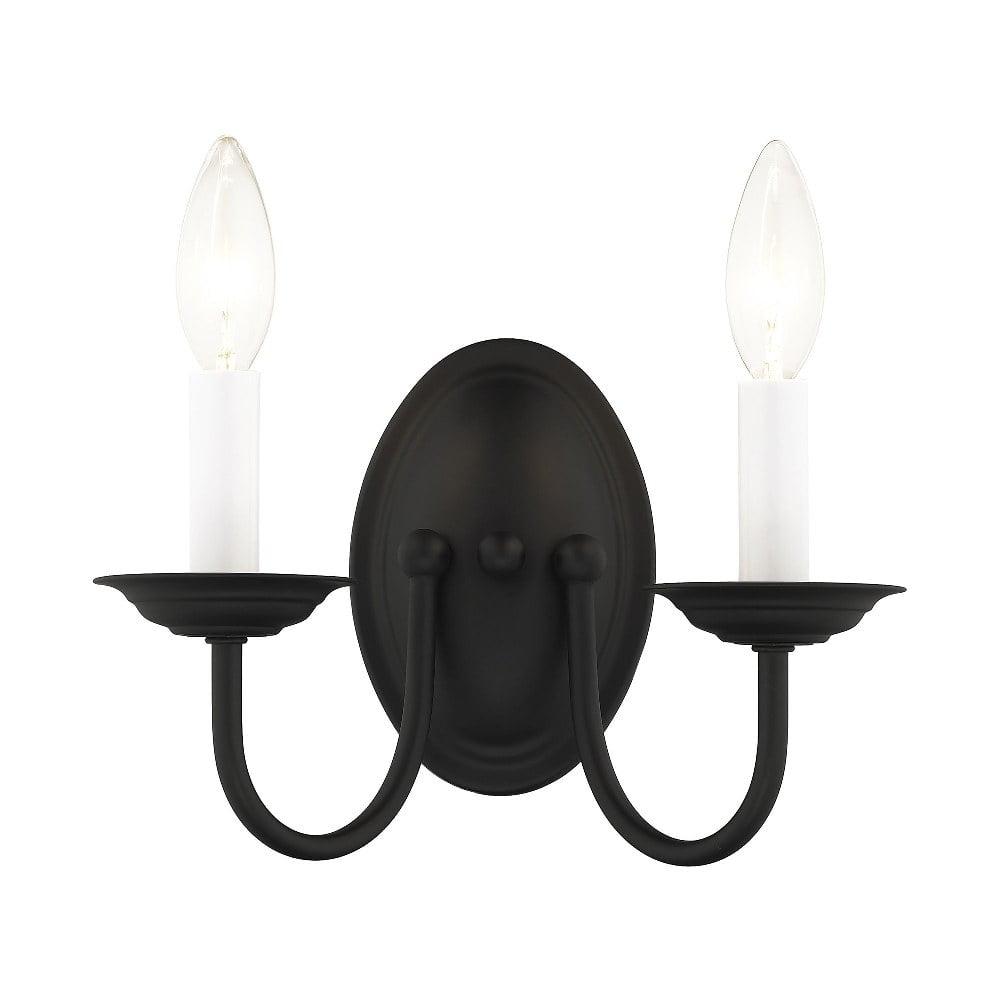 Livex Lighting Home Basics 2 - Light Wall Light in  Black