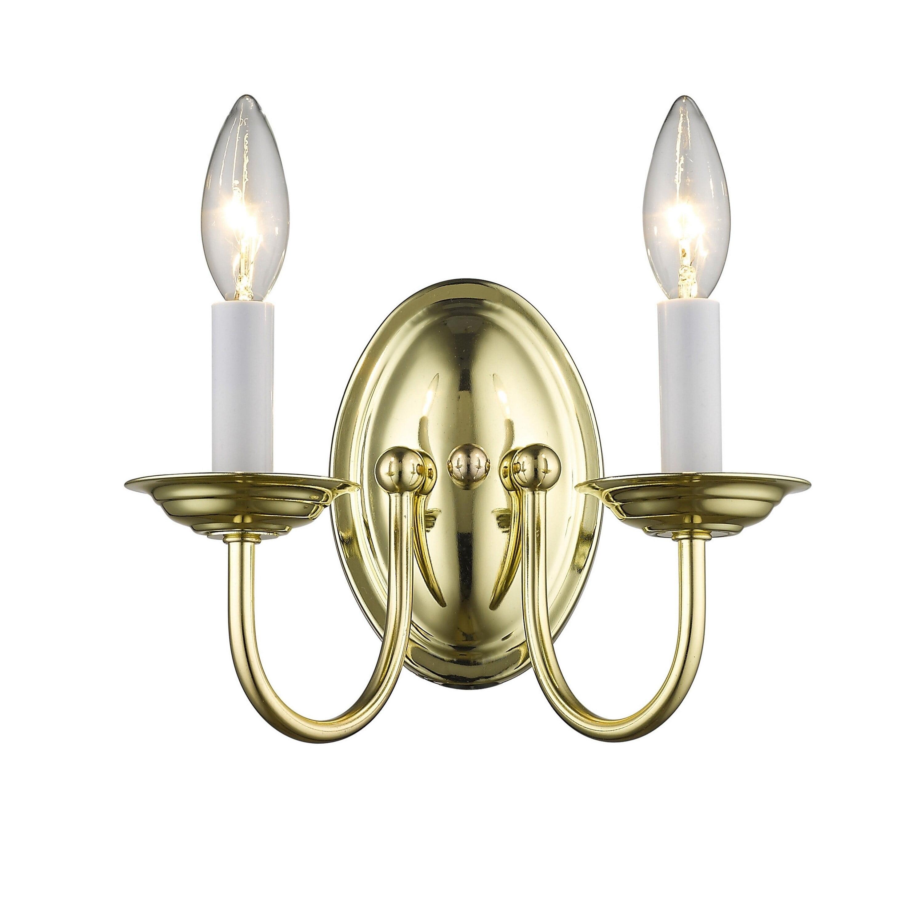 Livex Lighting Home Basics 2 - Light Wall Light in  Antique Brass