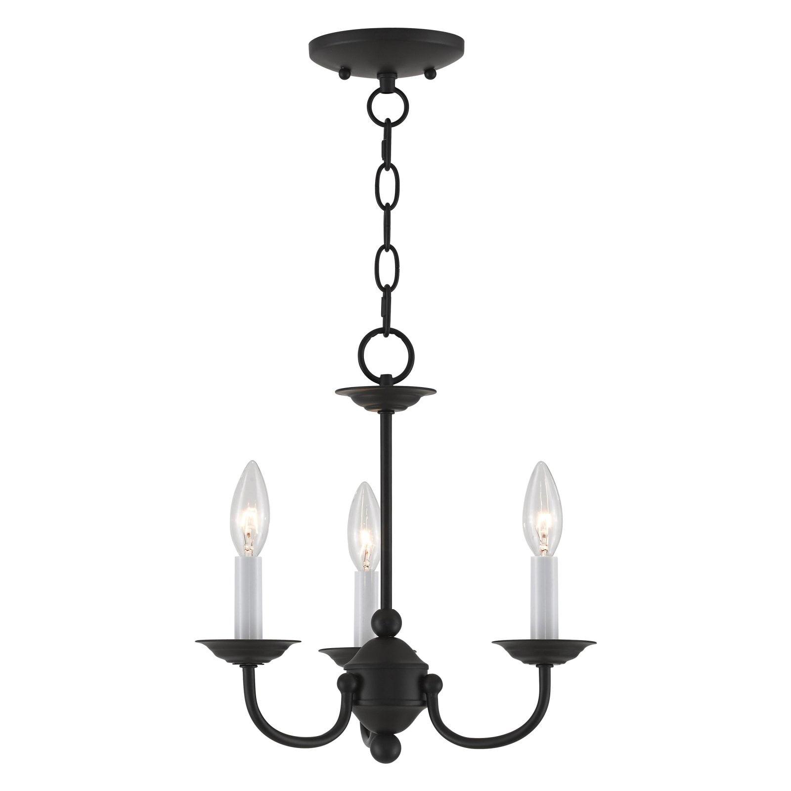 Livex Lighting Home Basics 3 - Light Chandelier in  Black