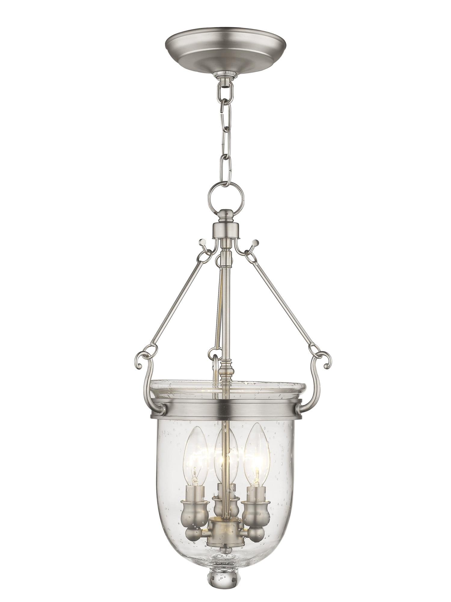 Livex Lighting Jefferson 3 - Light Chandelier in  Brushed Nickel
