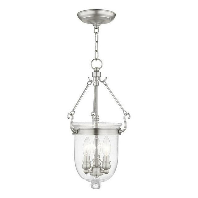 Livex Lighting Jefferson 3 - Light Chandelier in  Brushed Nickel
