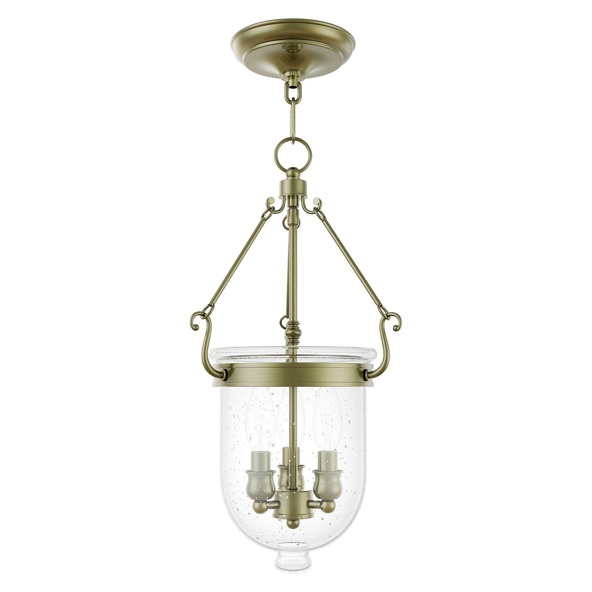Livex Lighting Jefferson 3 - Light Chandelier in  Antique Brass