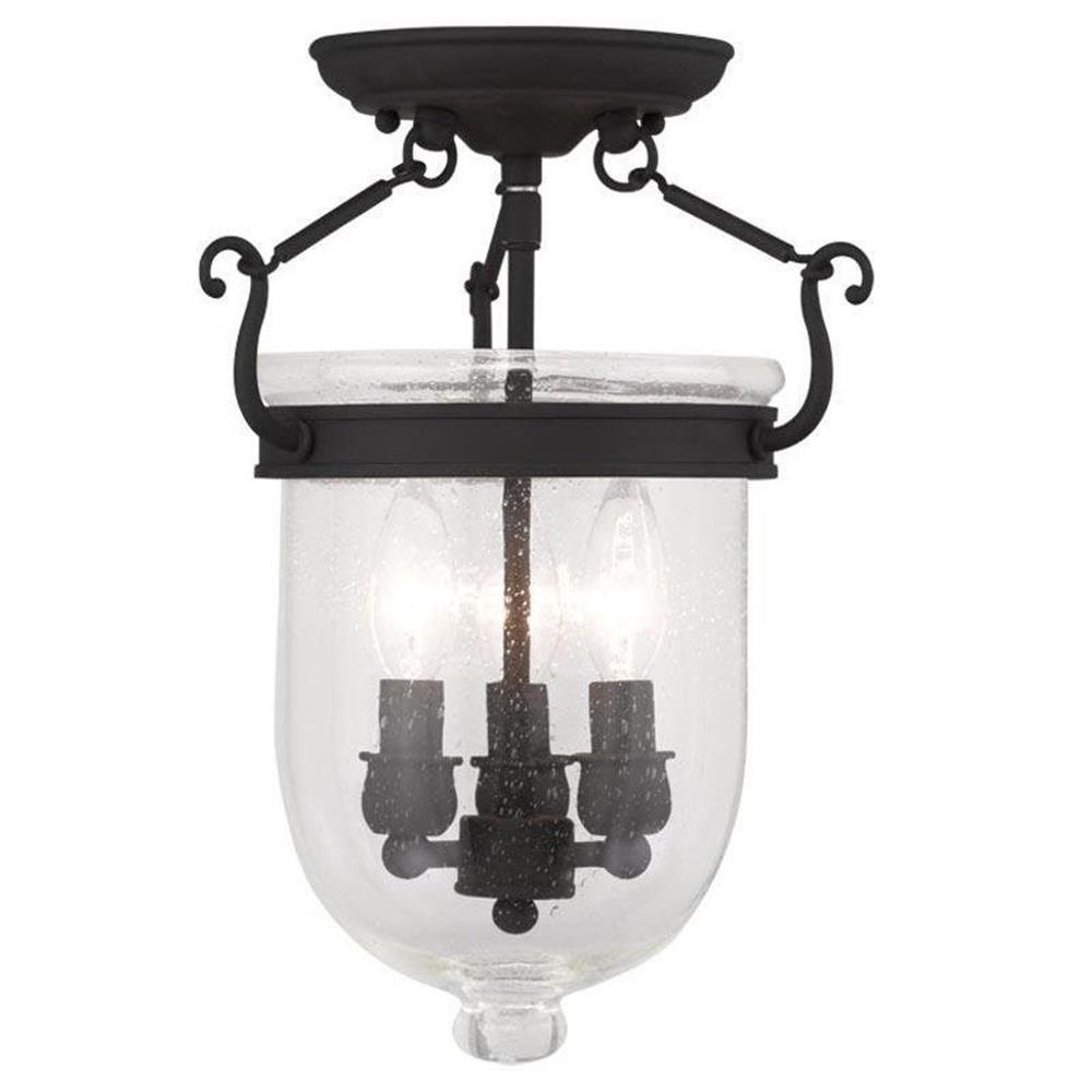 Dovecove Pierrepont Glass Semi Flush Mount