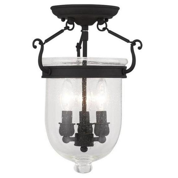 Dovecove Pierrepont Glass Semi Flush Mount