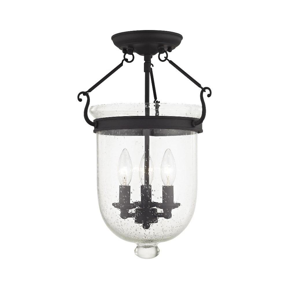 Glass Semi Flush Mount