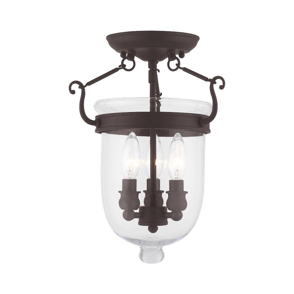 Livex Lighting Jefferson 3 - Light Flush Mount in  Bronze
