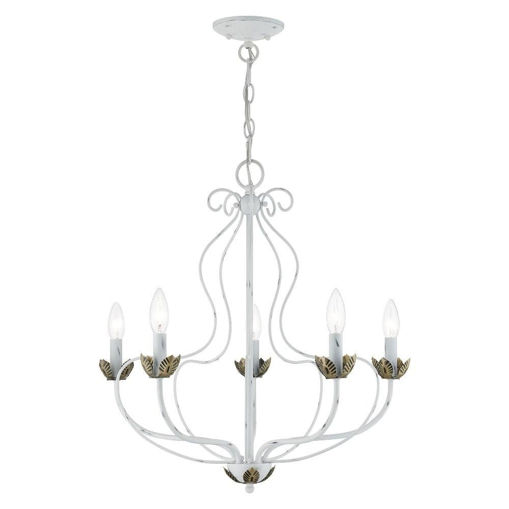 Livex Lighting Katarina 5 - Light Chandelier in  Antique White