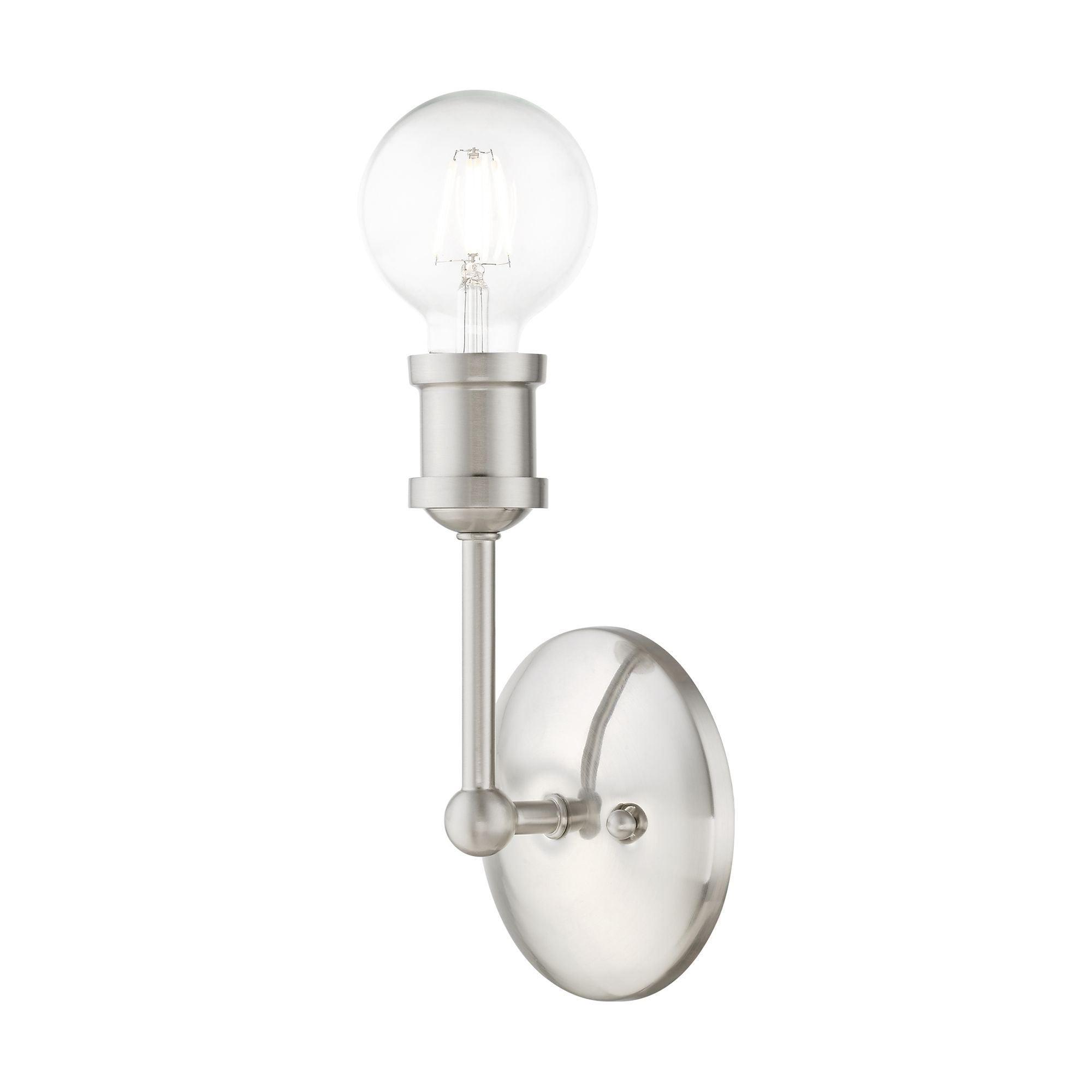 Livex Lighting Lansdale 1 - Light Vanity in  Brushed Nickel