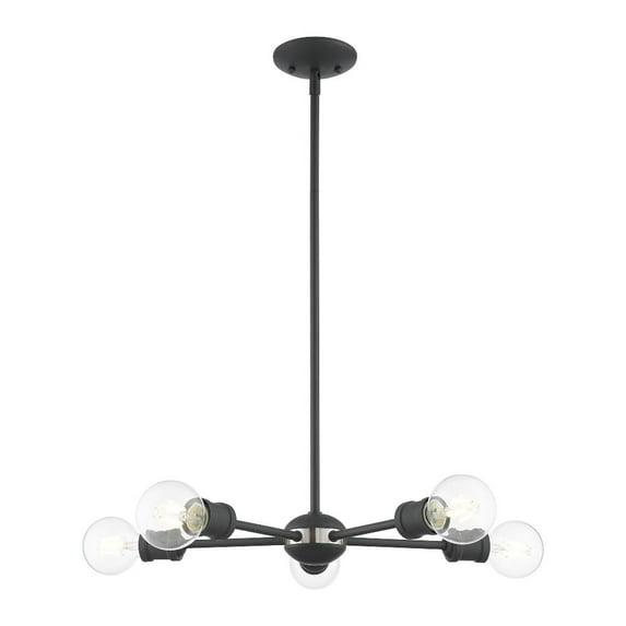 5 - Light Steel Dimmable Sputnik Sphere Chandelier