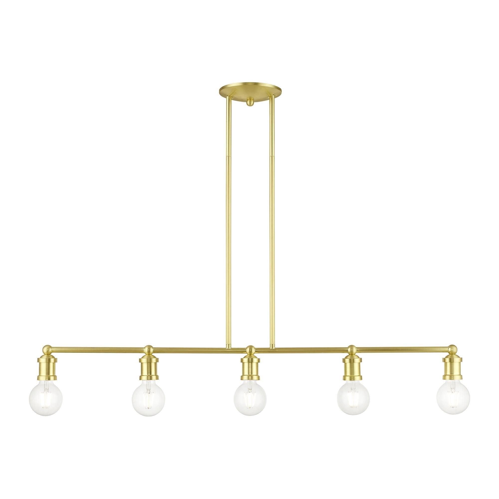 Livex Lighting Lansdale 5 - Light Chandelier in  Satin Brass