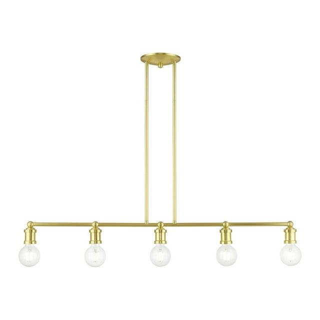 Livex Lighting Lansdale 5 - Light Chandelier in  Satin Brass