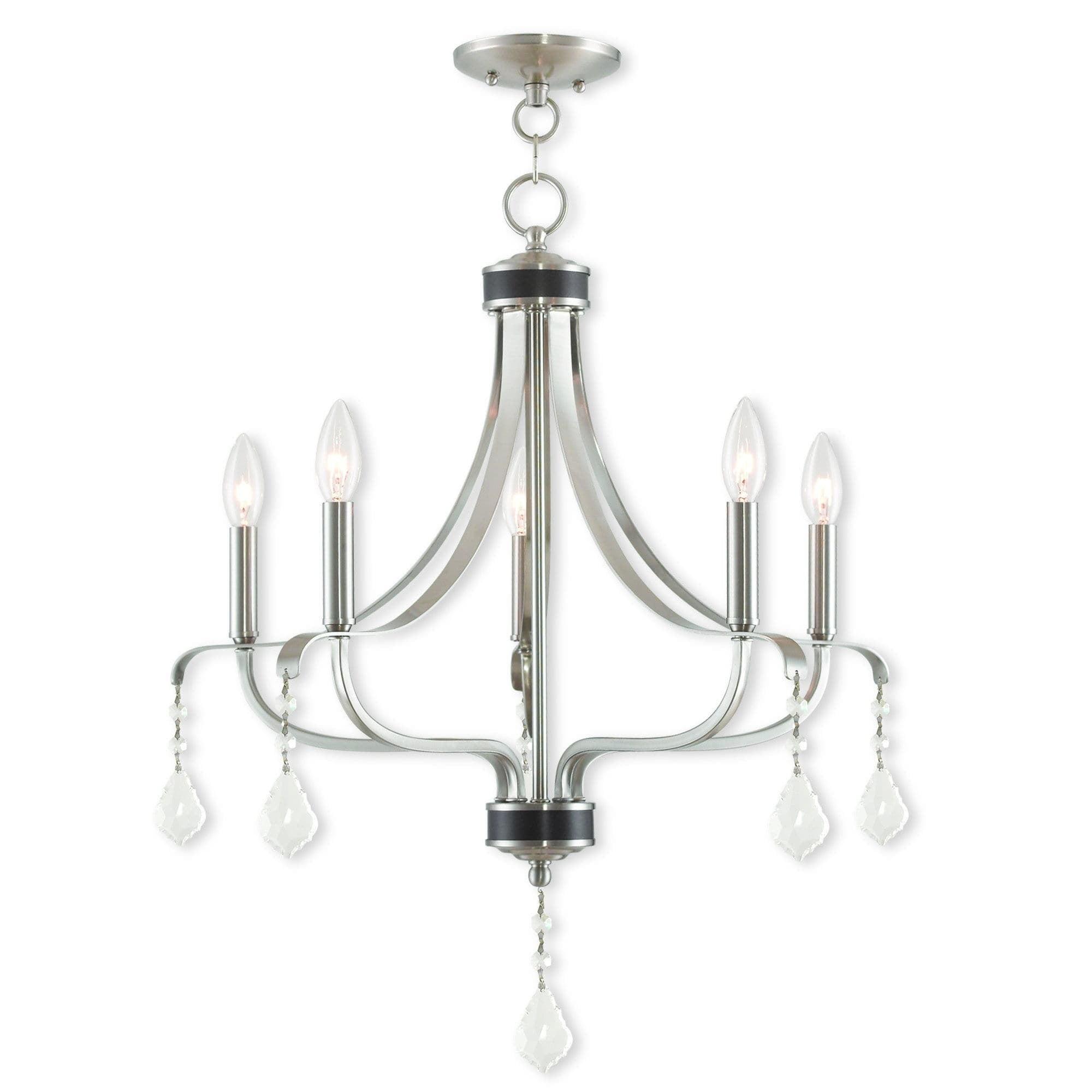 Livex Lighting Laurel 5 - Light Chandelier in  Brushed Nickel