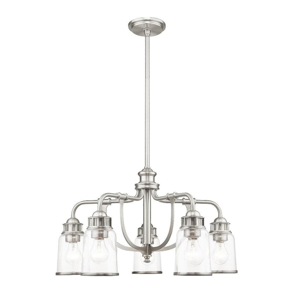 Livex Lighting Lawrenceville 5 - Light Chandelier in  Brushed Nickel