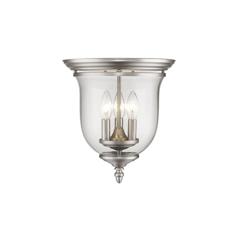 Livex Lighting Legacy 3 - Light Flush Mount in  Brushed Nickel