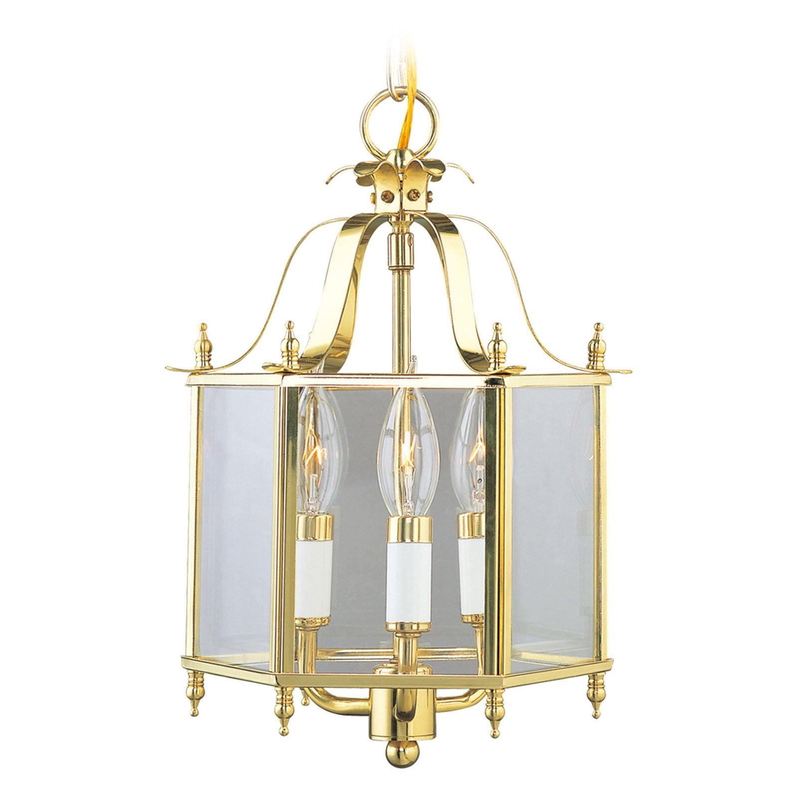 Livex Lighting Livingston 3 - Light Chandelier in  Polished Brass