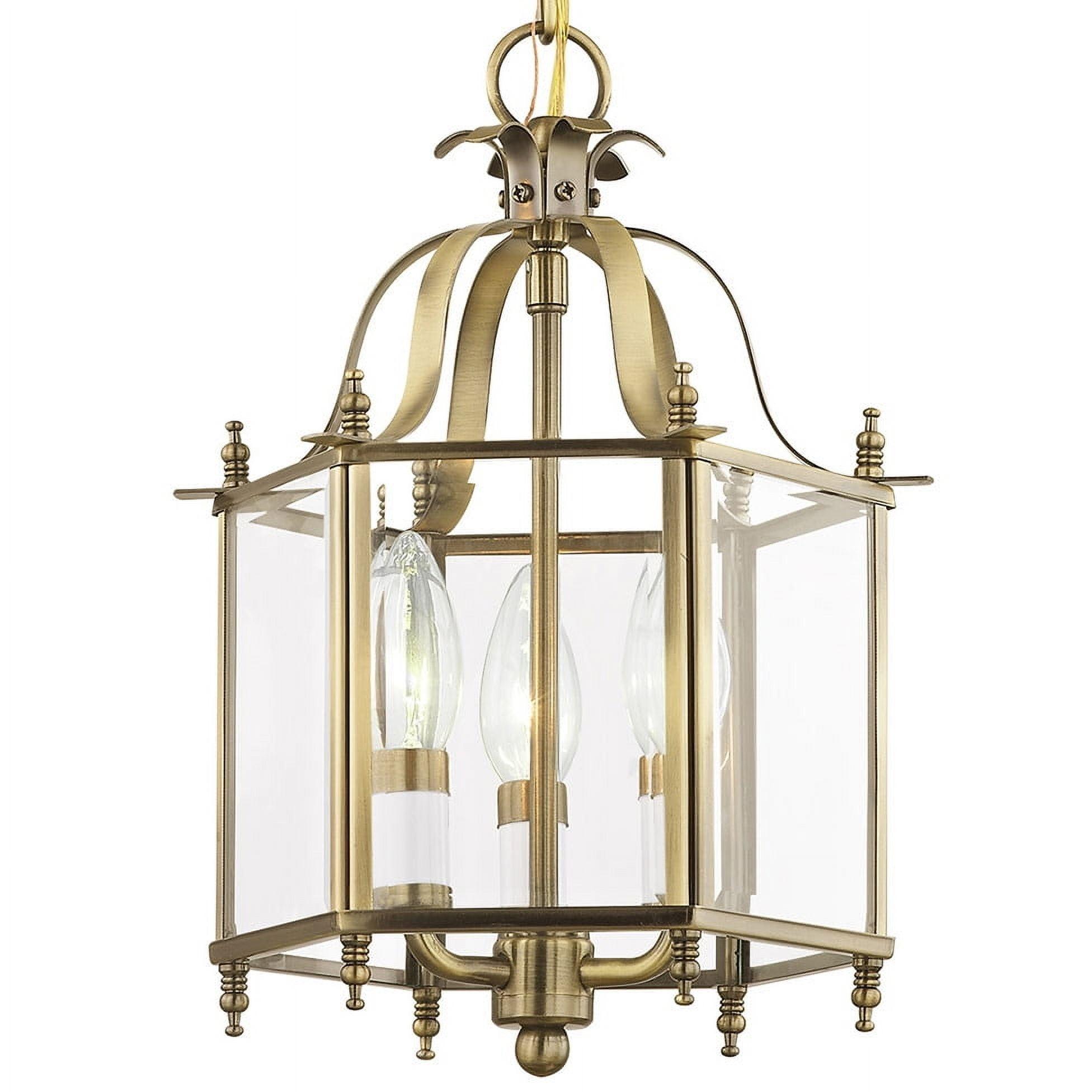 Livex Lighting Livingston 3 - Light Pendant in  Antique Brass