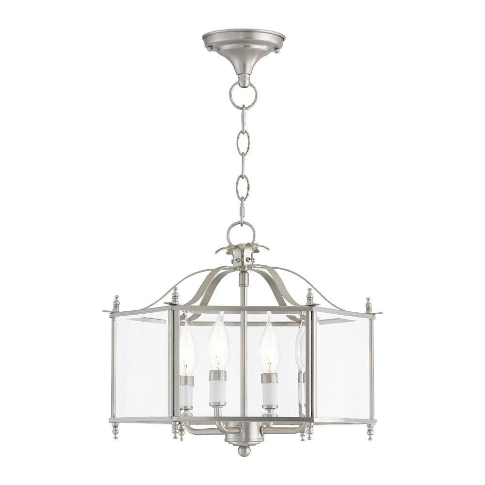 Livex Lighting Livingston 4 - Light Pendant in  Brushed Nickel