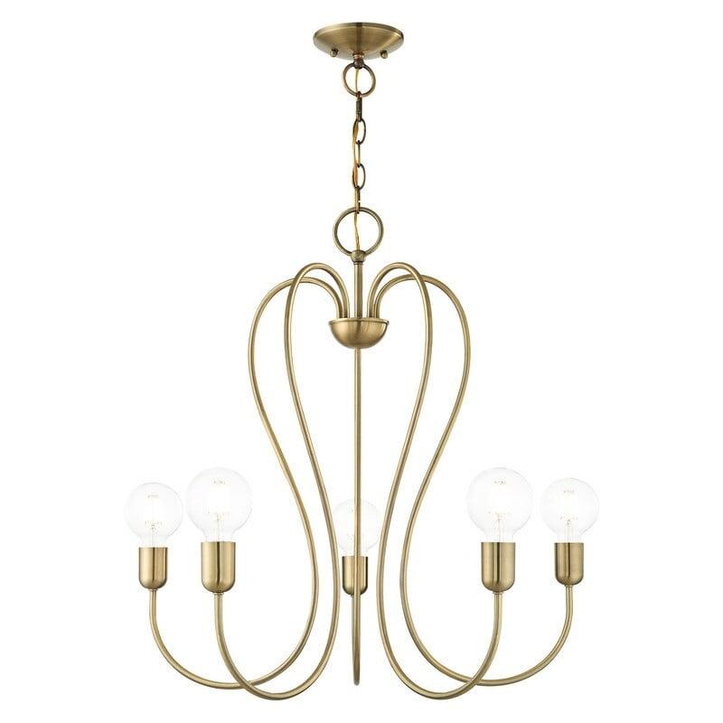 Livex Lighting - Lucerne - 5 Light Chandelier in New Traditional Style - 24