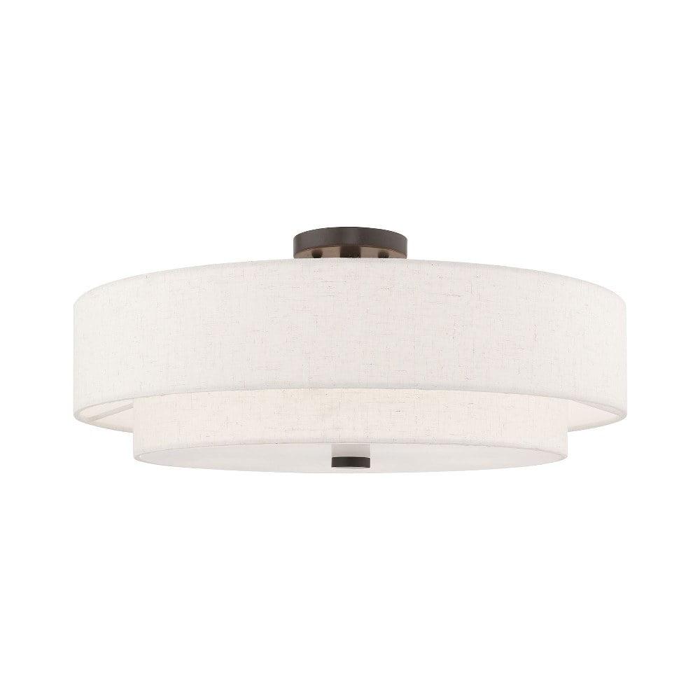 Livex Lighting Meridian 5 - Light Semi-Flush Mount in  English Bronze