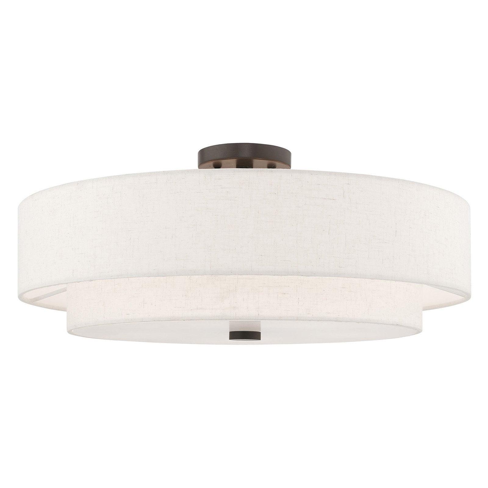 Livex Lighting Meridian 5 - Light Semi-Flush Mount in  English Bronze