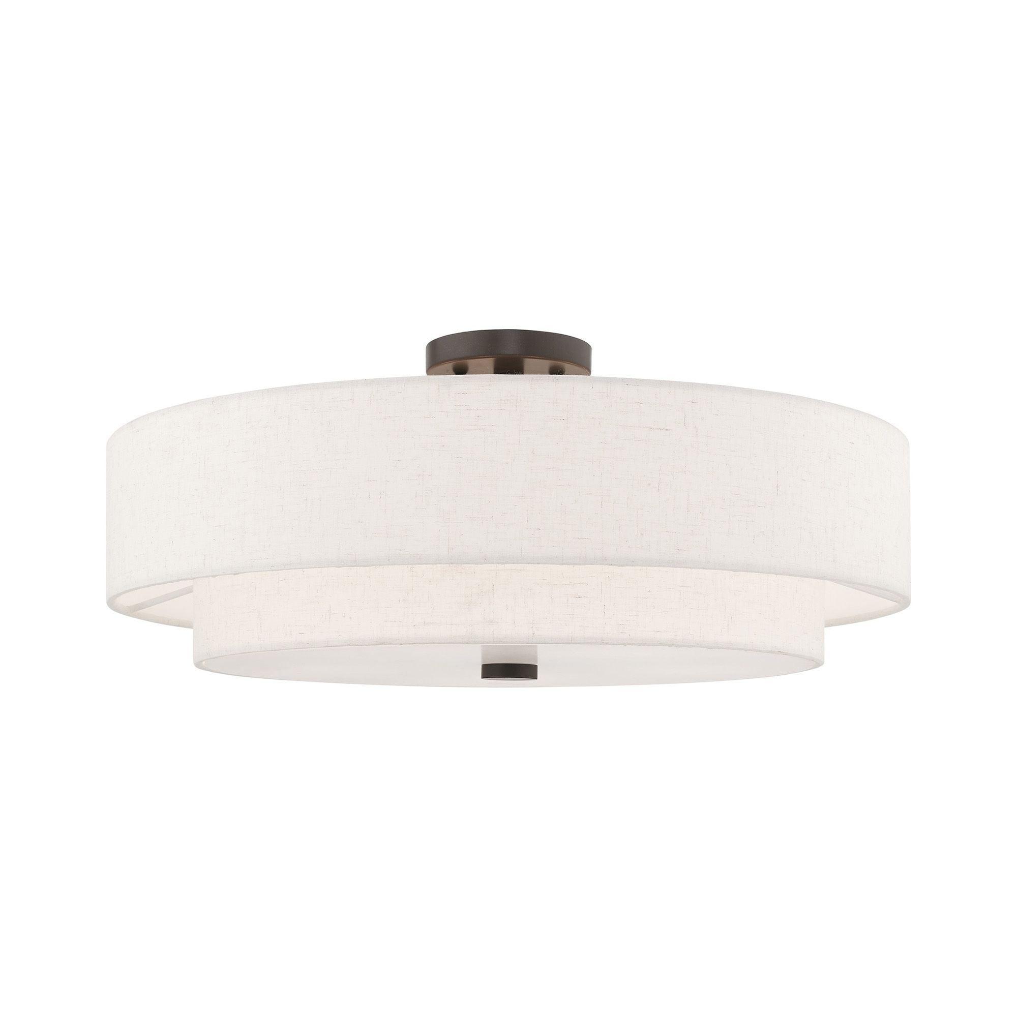 Livex Lighting Meridian 5 - Light Semi-Flush Mount in  English Bronze