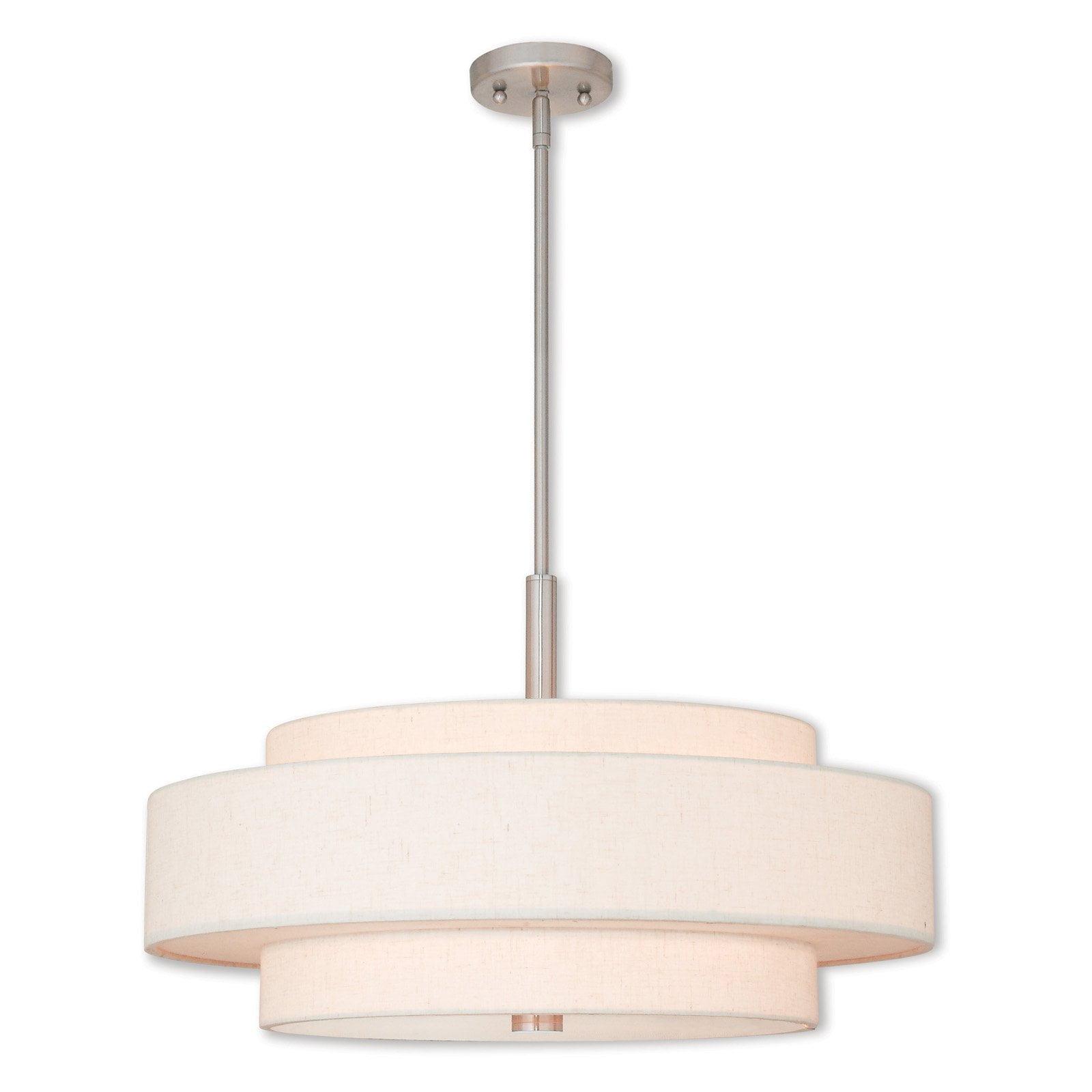 Livex Lighting Monroe 5 - Light Pendant in  Brushed Nickel