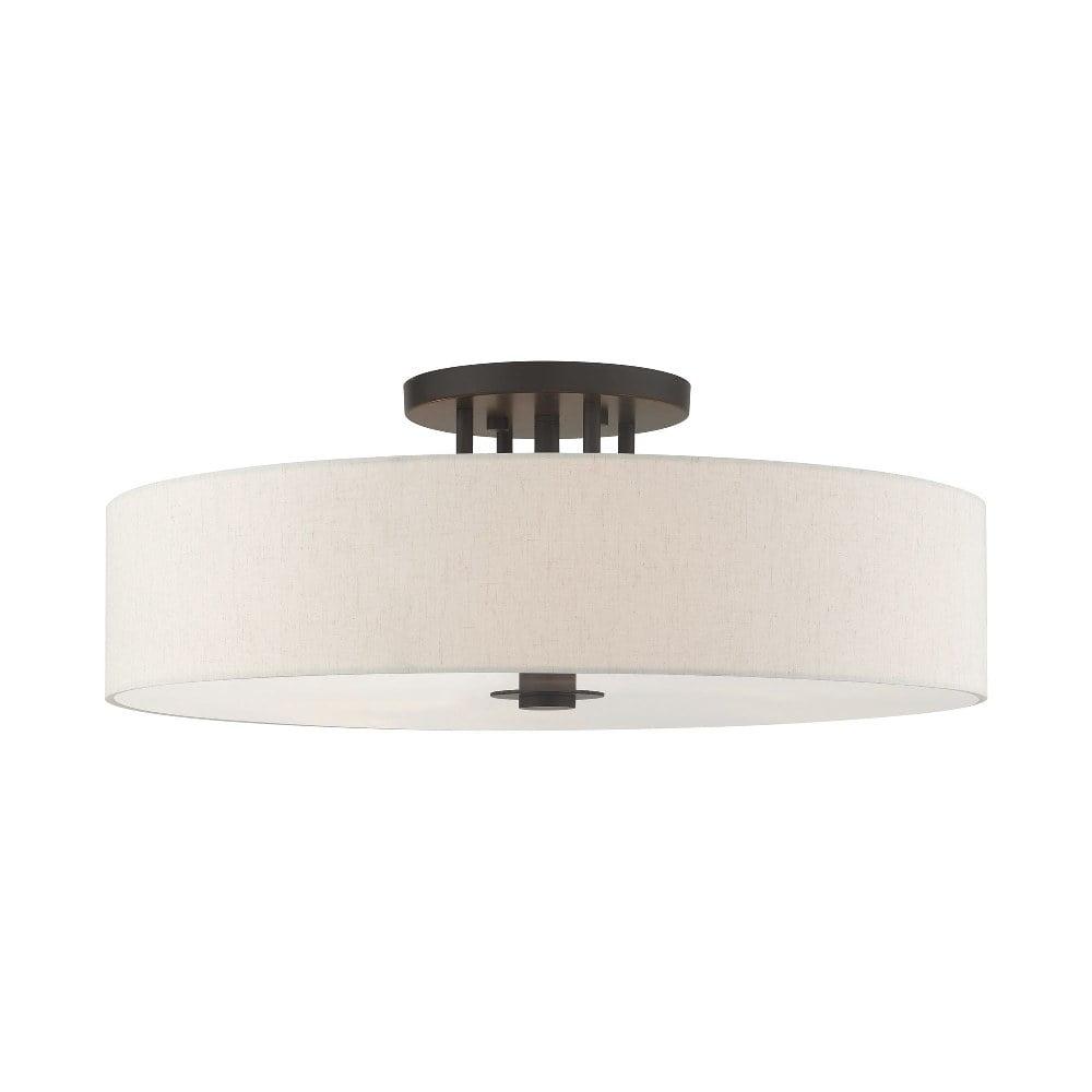 Livex Lighting Meridian 6 - Light Semi-Flush Mount in  English Bronze