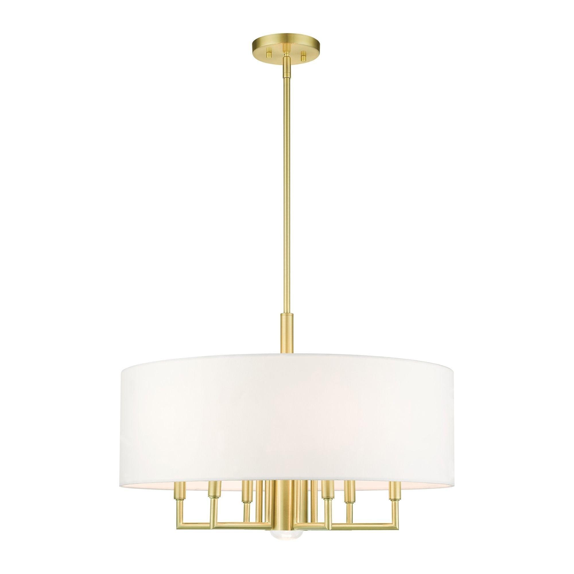 Moonlighter 7 Light Metal Dimmable Drum Chandelier