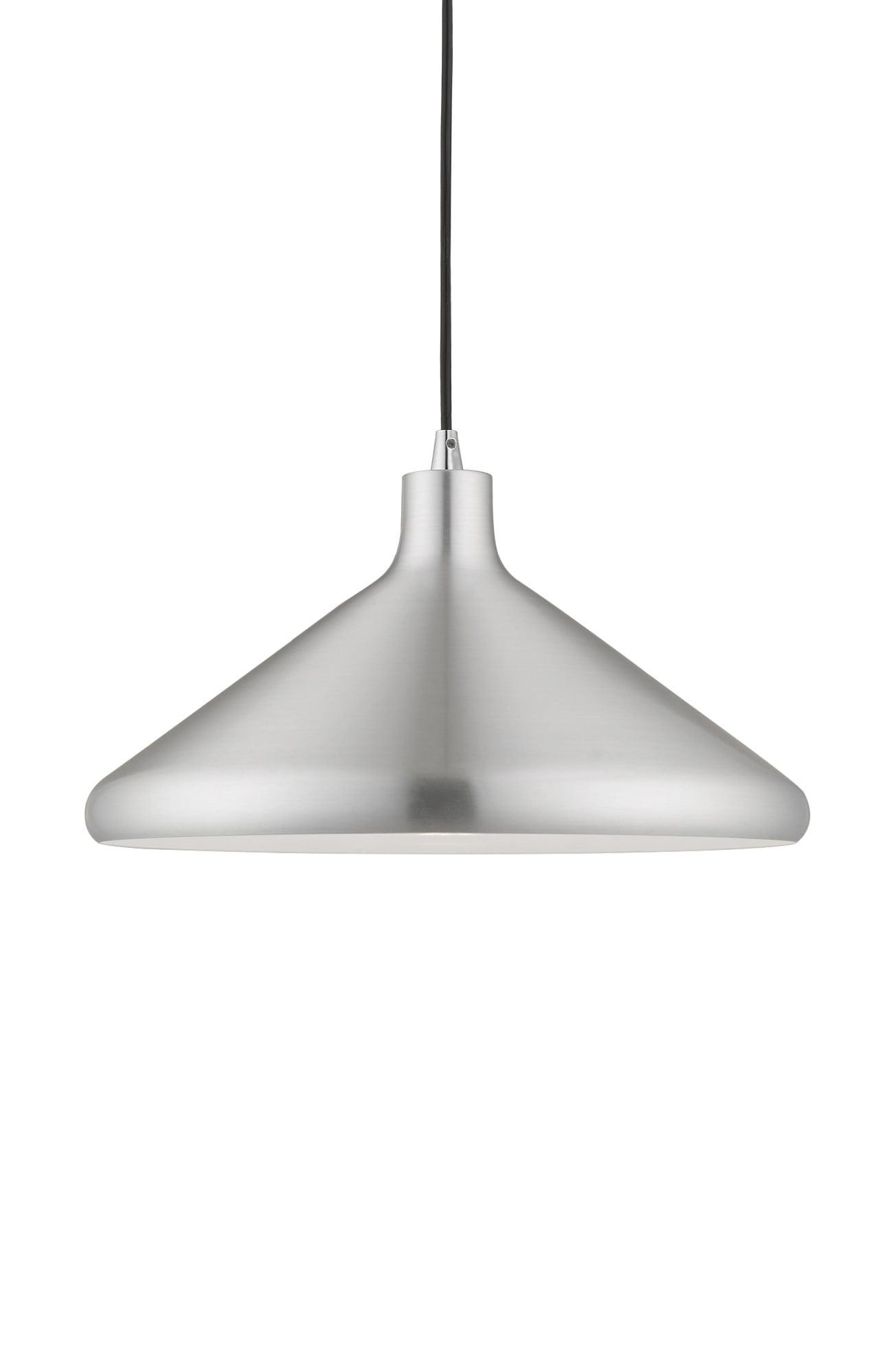 Livex Lighting Metal Shade 1 - Light Chandelier in  Brushed Aluminum