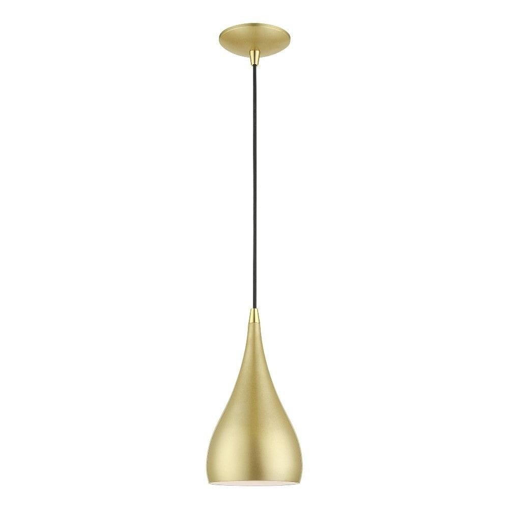 Livex Lighting Amador 1 - Light Pendant in  Soft Gold/Polished Brass