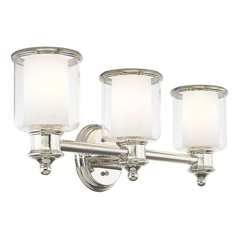 Livex Lighting Middlebush 3 - Light Vanity in  Polished Nickel