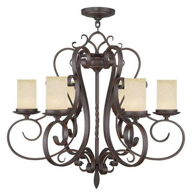 Livex Lighting Millburn Manor 6 - Light Chandelier in Imperial Bronze