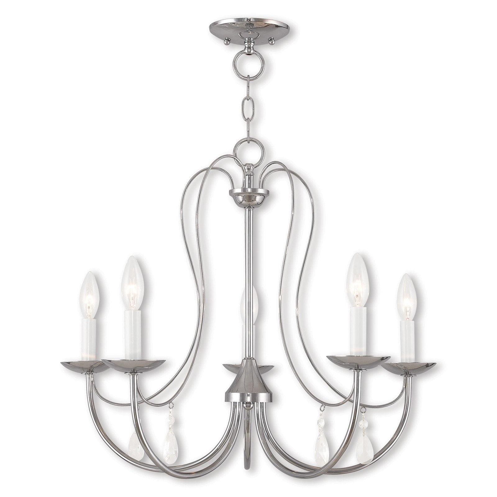 Livex Lighting Mirabella 5 - Light Chandelier in  Polished Chrome