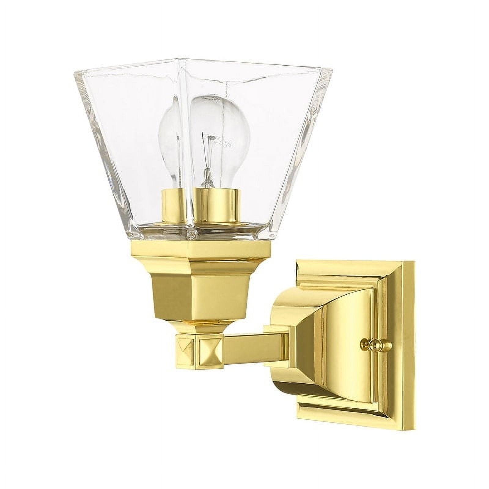 Livex Lighting Mission 1 - Light Sconce in  Polished Brass