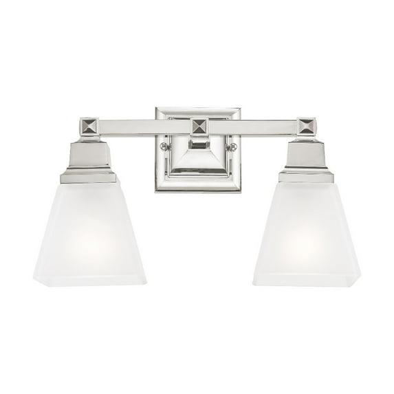 Livex Lighting Mission 2 - Light Vanity in  Polished Nickel