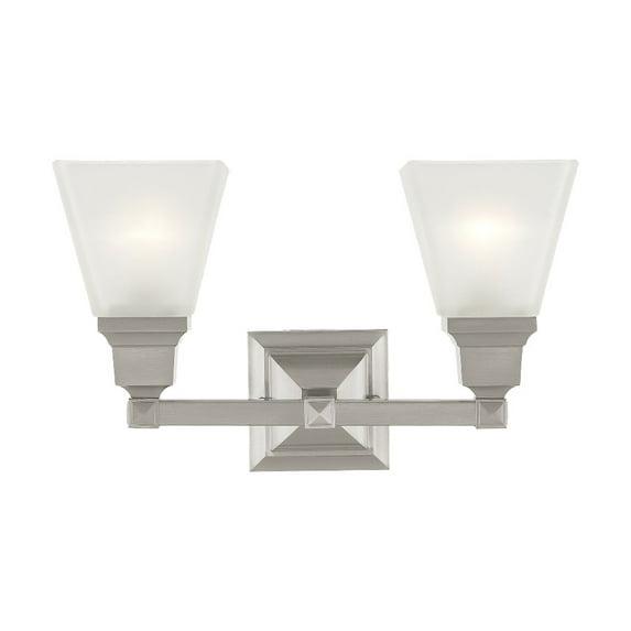 Livex Lighting Mission 2 - Light Vanity in  Brushed Nickel