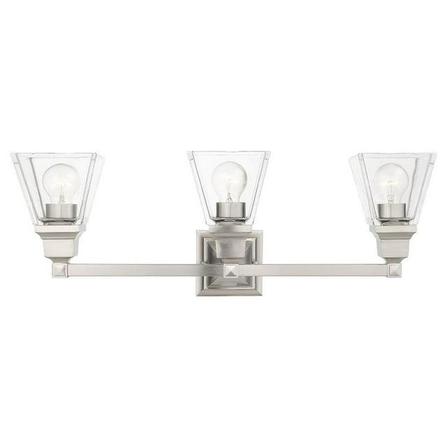 Livex Lighting Mission 3 - Light Vanity in  Brushed Nickel