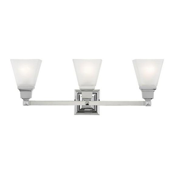 Livex Lighting Mission 3 - Light Vanity in  Polished Chrome